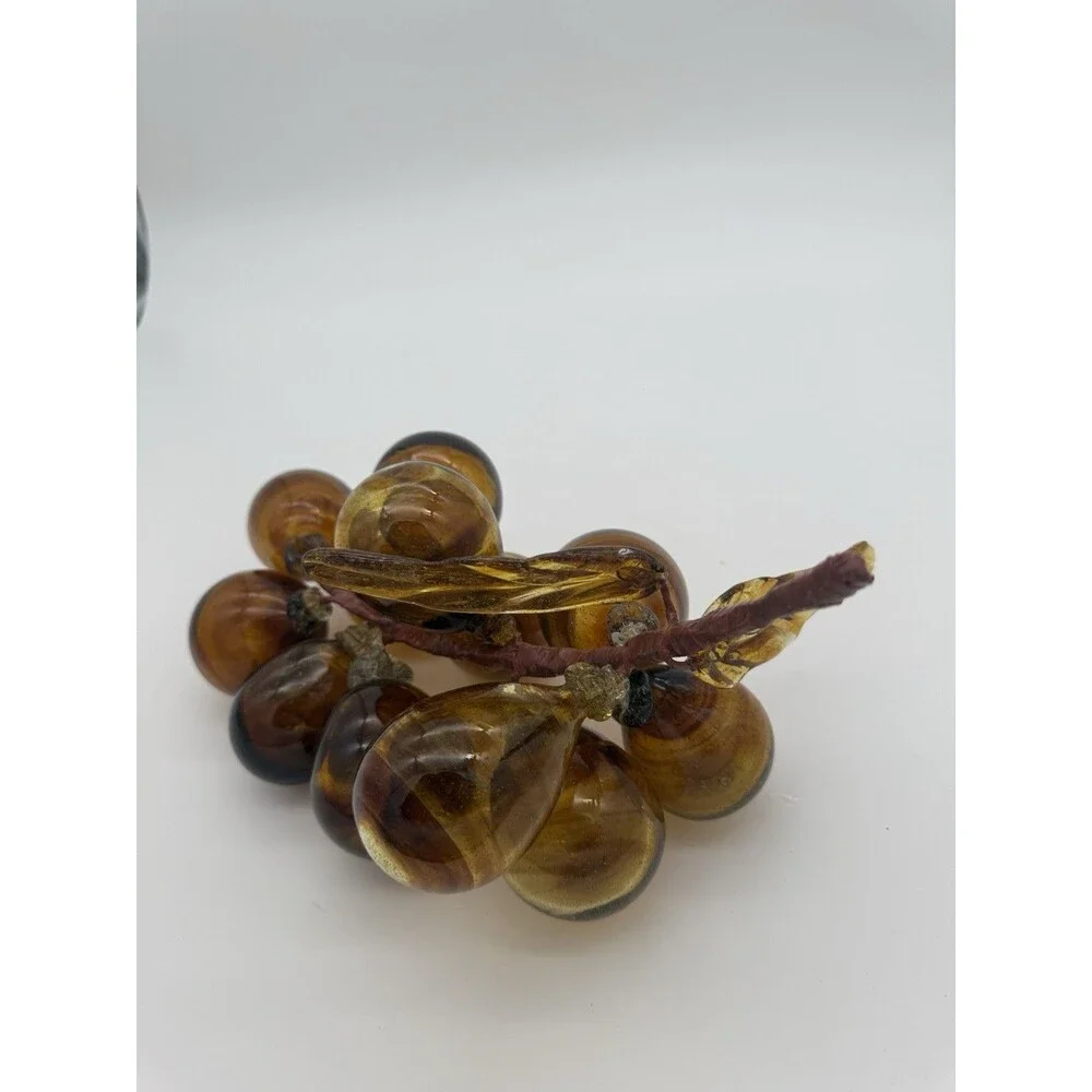 LARGE MCM Lucite Acrylic Grape Cluster Amber XL  Retro Vintage 13” 1 Or 2
